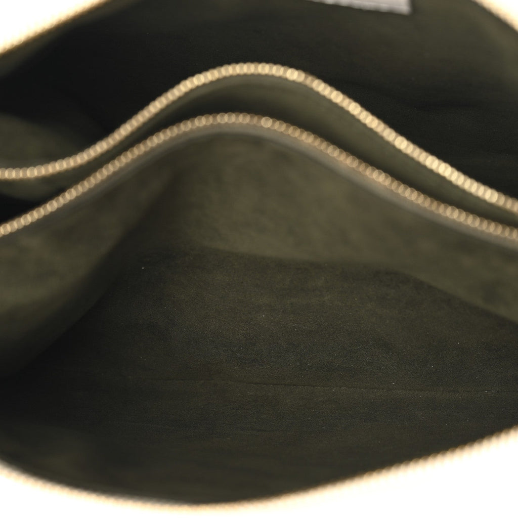 Lambskin Embossed Monogram Coussin PM Beige Cream