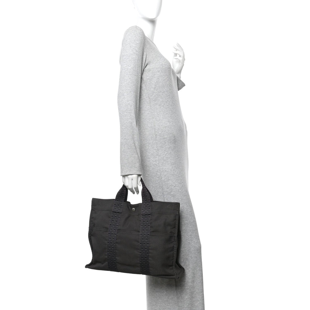 Canvas Herline MM Tote Grey