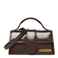 Glazed Calfskin Le Bambino Dark Brown