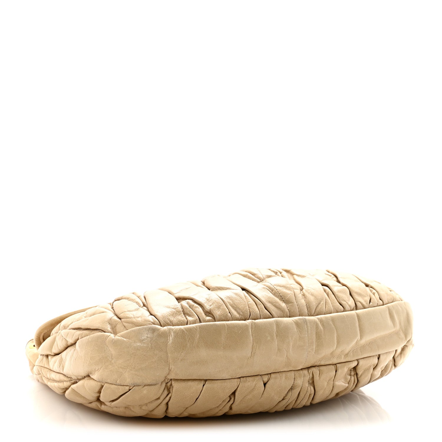 Nappa Matelasse Coffer Hobo Beige