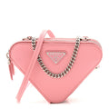 Saffiano Mini Triangle Crossbody Pouch Petalo