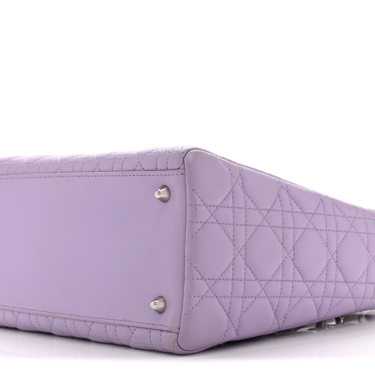 Lambskin Cannage Medium Lady Dior Purple