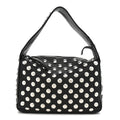 Pebbled Sport Calfskin Studded Elena Black