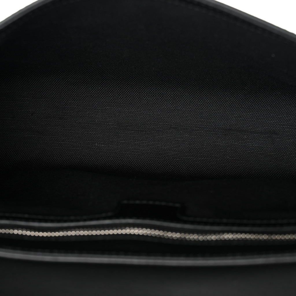 GG Supreme Monogram Appia Calfskin Web Crossbody Bag Black Grey