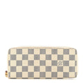 Damier Azur Clemence Wallet Rose Ballerine