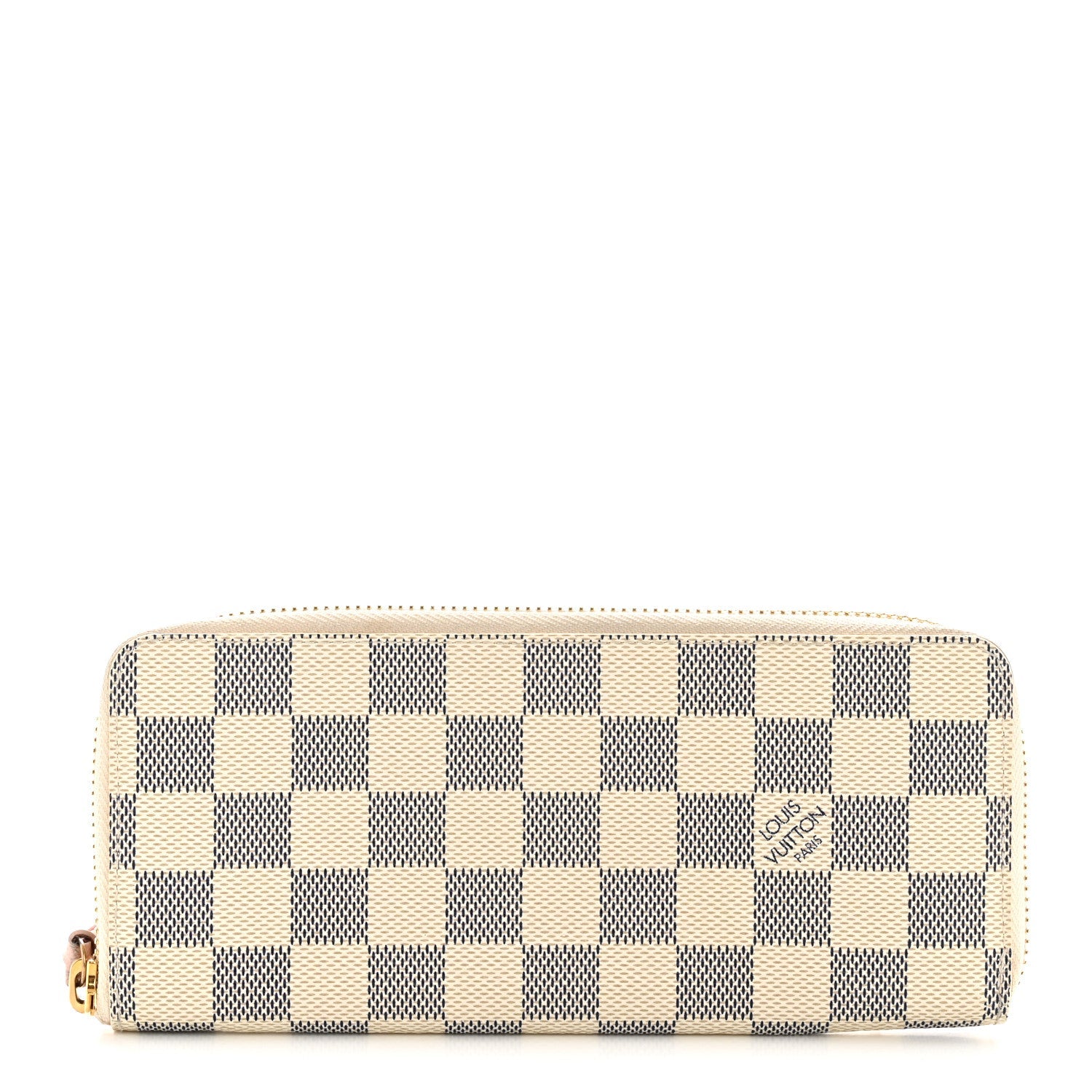 Damier Azur Clemence Wallet Rose Ballerine