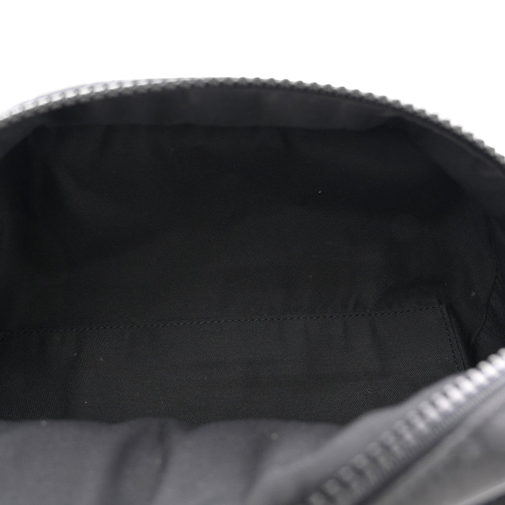 Nylon Monogram Fanny Pack Belt Bag Black