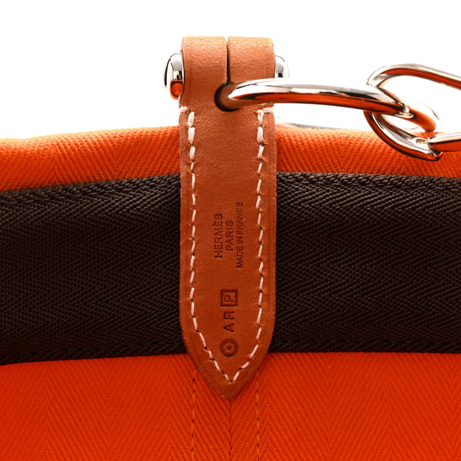Toile Natural Barenia Sac De Pansage Grooming Bag Orange Kaki