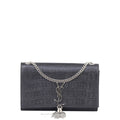 Saint Laurent Kate Tassel Chain Bag Medium Croc-Embossed