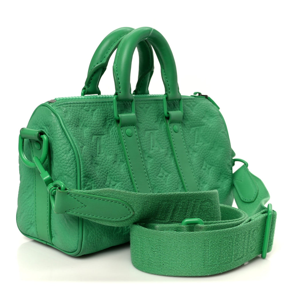 Monogram Taurillon Keepall Bandouliere 25 Minty Green