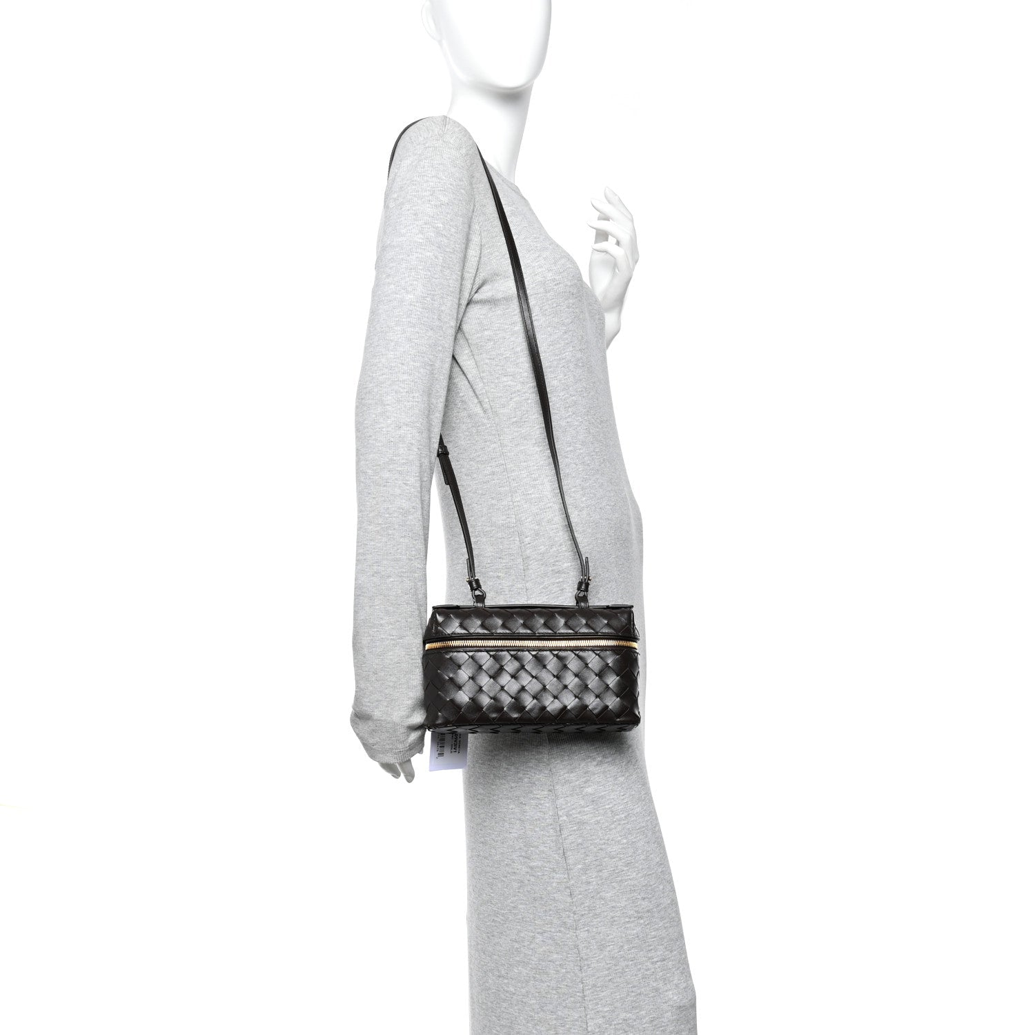 Calfskin Intrecciato Bang Bang Vanity Case Fondant
