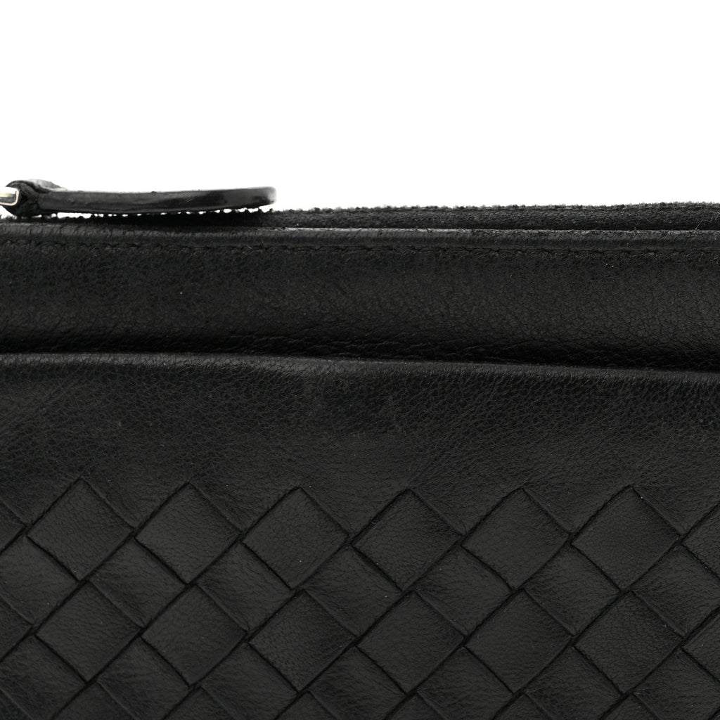 Nappa Intrecciato Key Holder Black