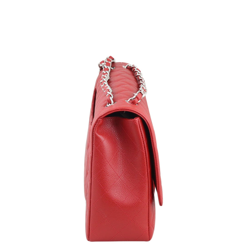 Chanel Classic Single Flap Maxi (red) | Red