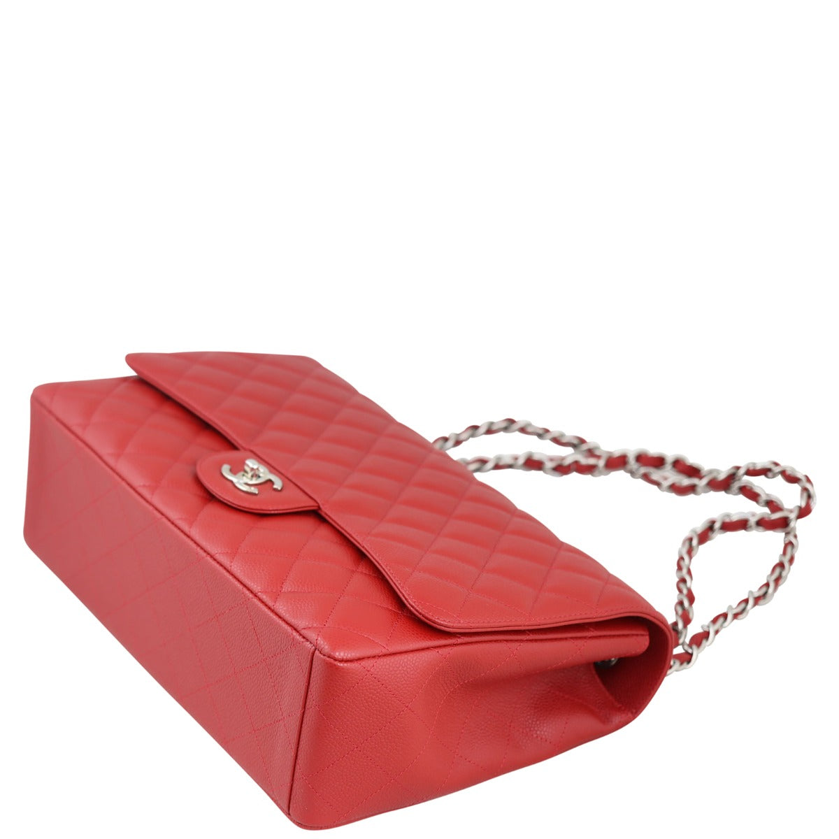 Chanel Classic Single Flap Maxi (red) | Red