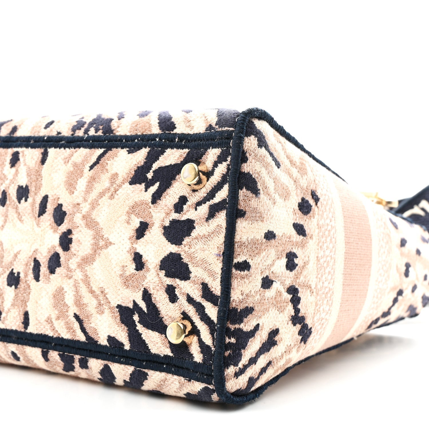 Canvas Embroidered Medium Tie And Dior Lady D-Lite Multicolor