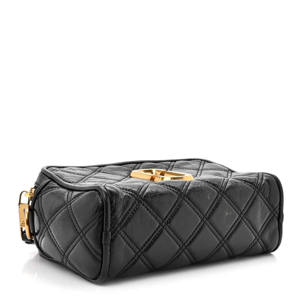 Lambskin Quilted The Softshot 21 Bag Black