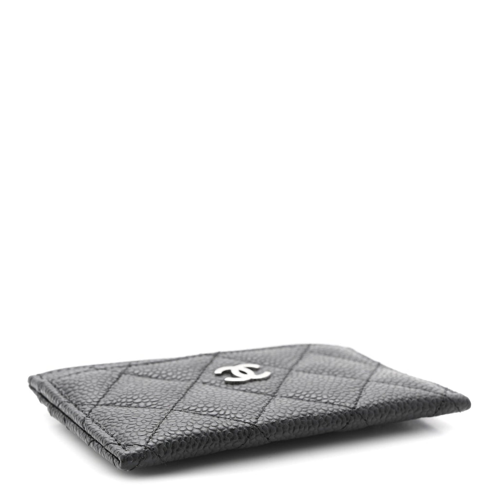 Caviar Quilted  Holder Black