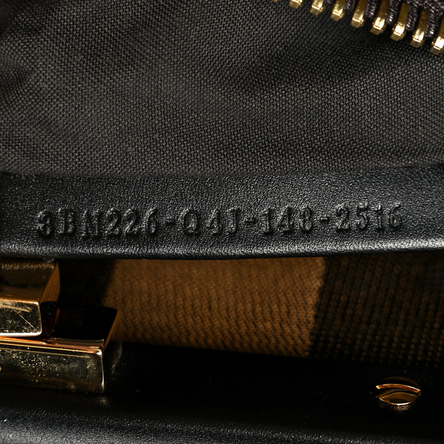 Vitello Morgan Fabric Jacquard Pequin Medium Peekaboo Iconic Satchel Black Tobacco