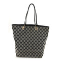 Monogram Large Bucket Tote Black