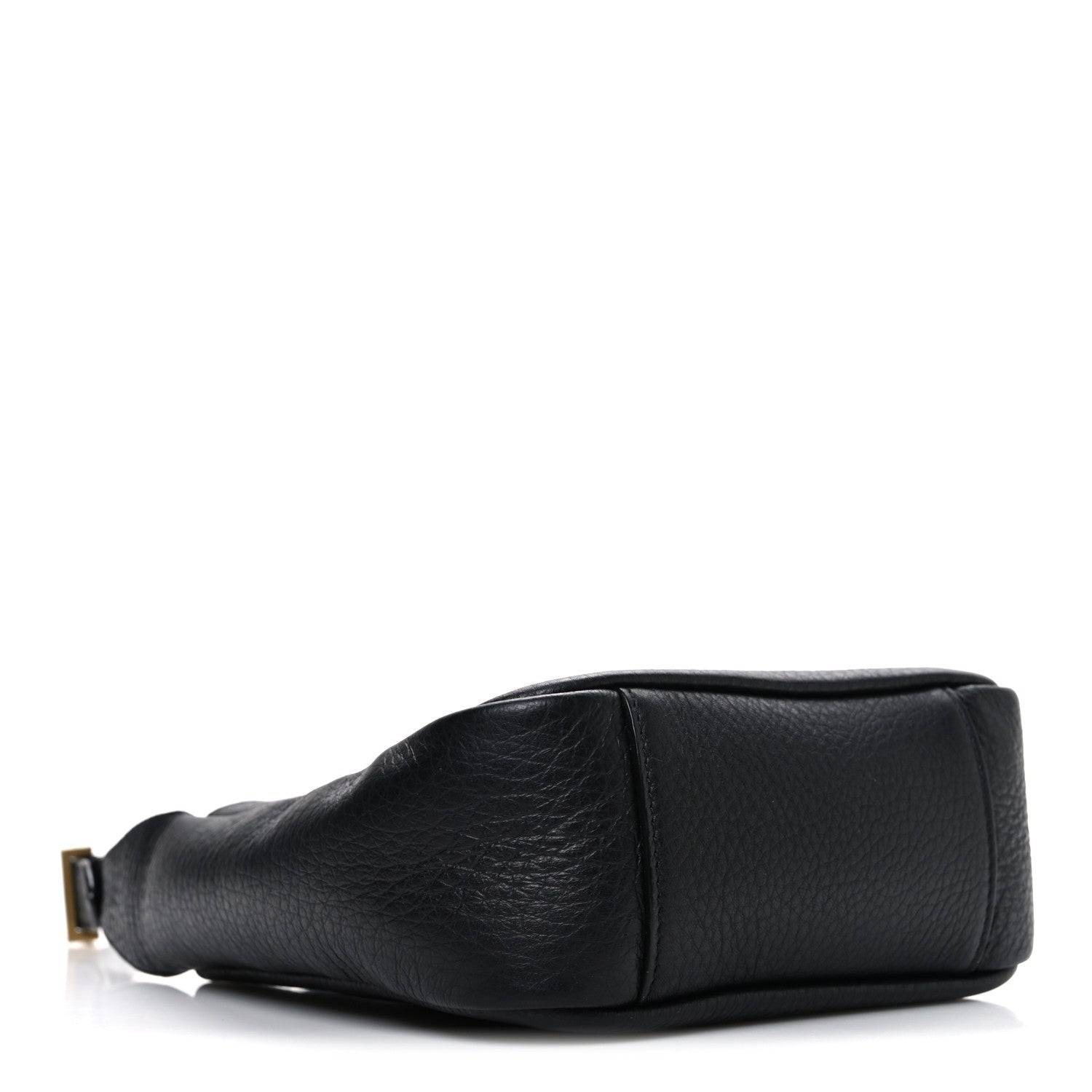 Grained Calfskin Baby Le 5 A 7 Supple Hobo Black