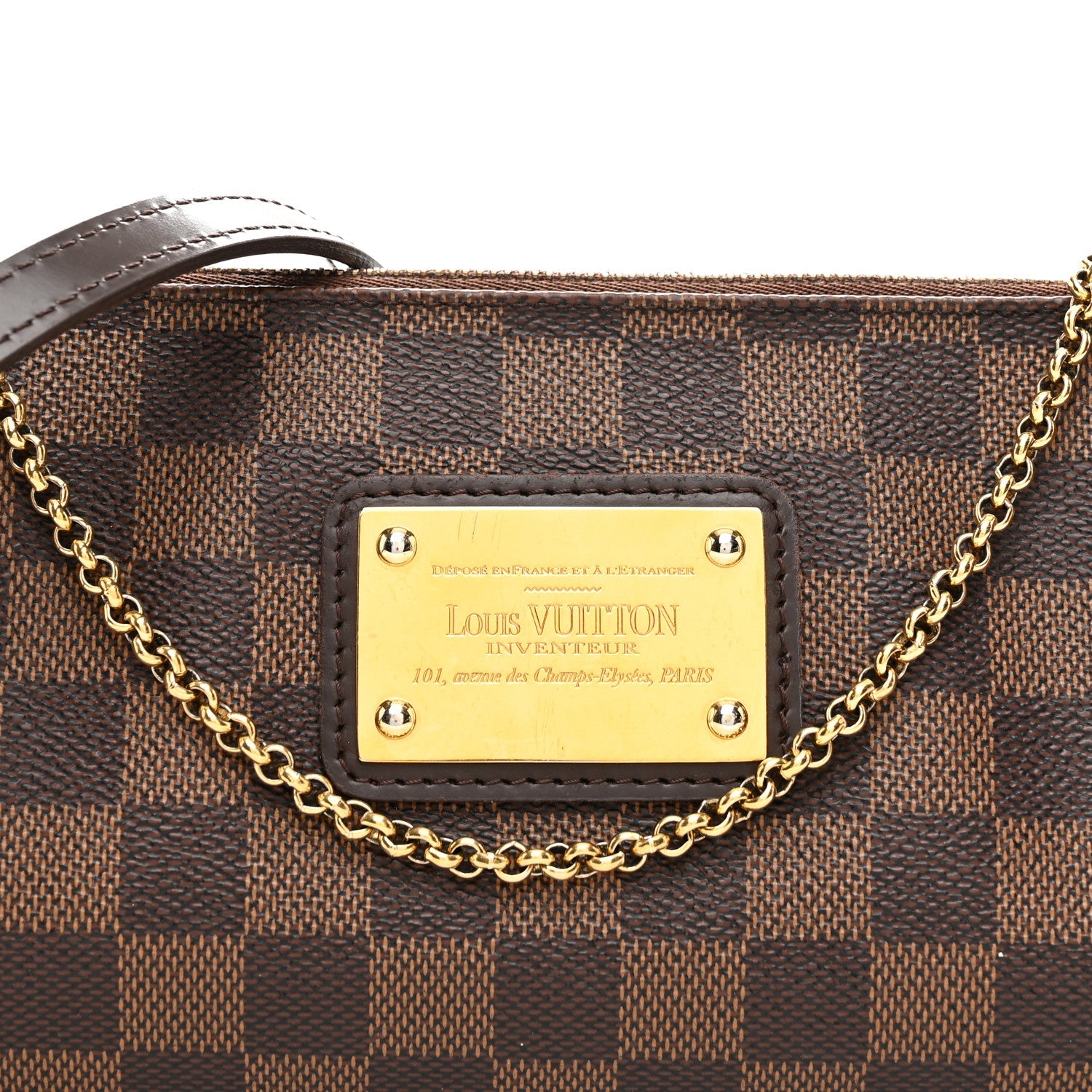 Damier Ebene Eva Clutch
