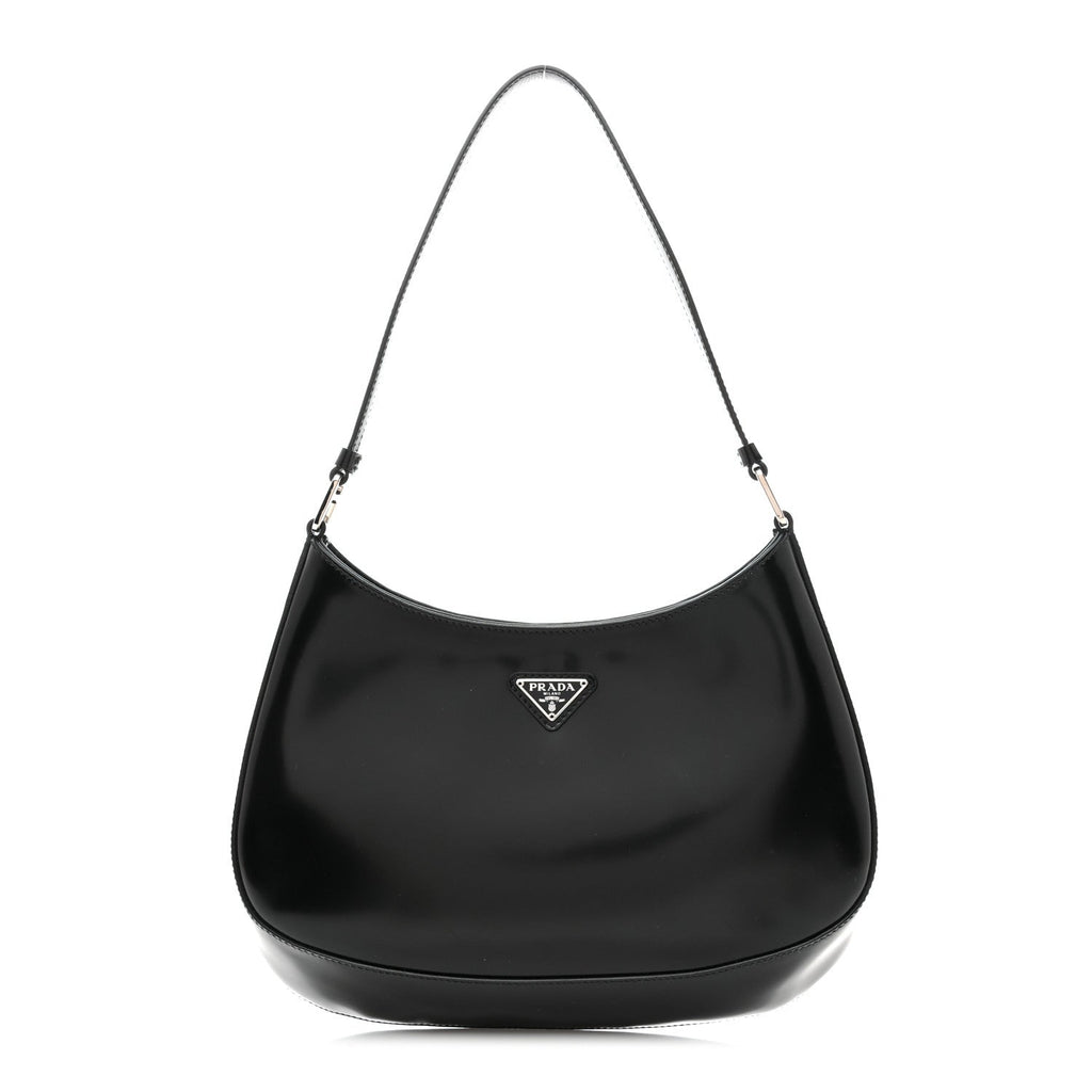 Spazzolato Cleo Shoulder Bag Black
