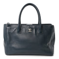 Calfskin Cerf Executive Shopper Tote Blue