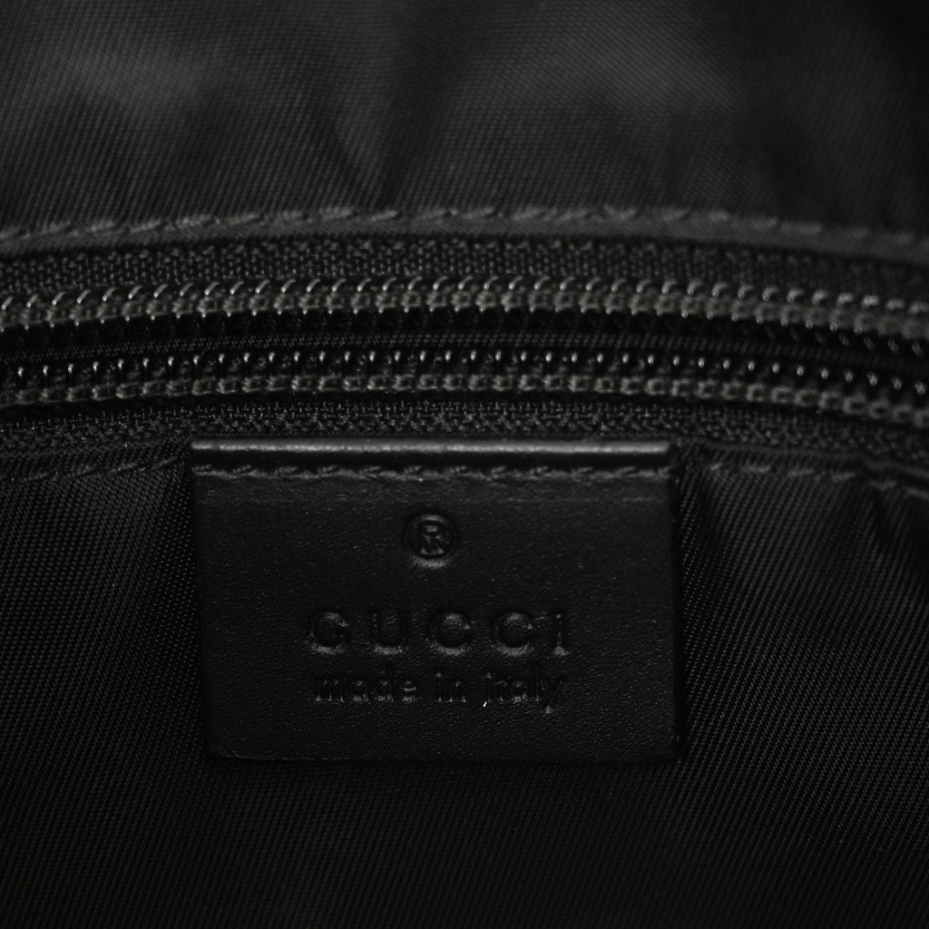 GG Supreme Monogram Web Messenger Bag Black