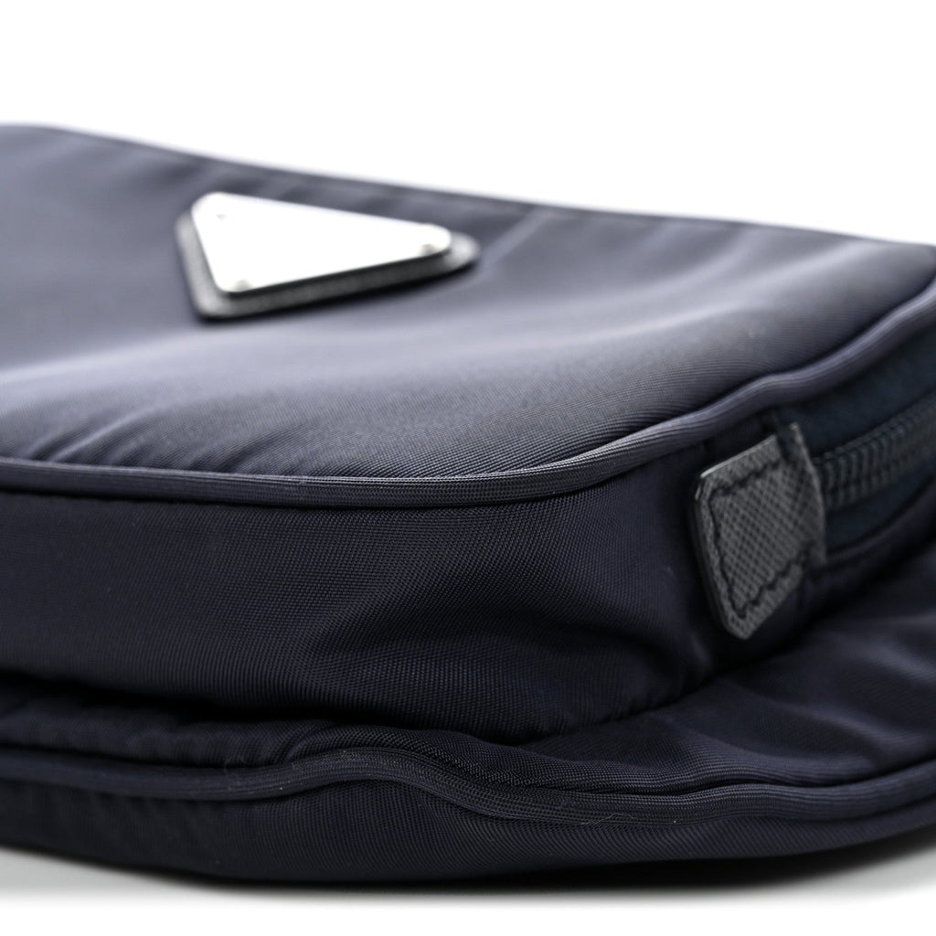 Re-Nylon Saffiano Belt Bag Navy