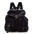 Tessuto Nylon Saffiano Medium Backpack Purple