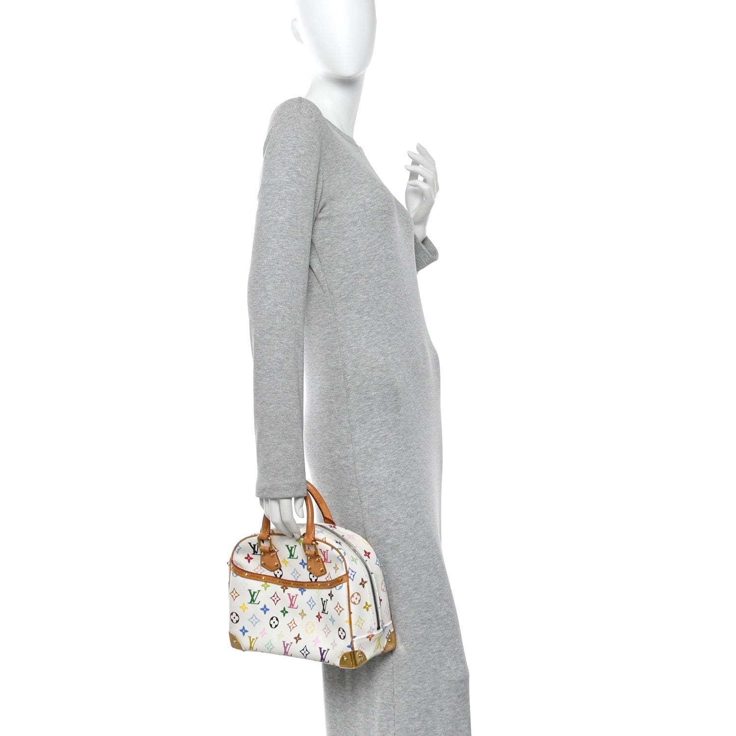 Monogram Multicolor Trouville White