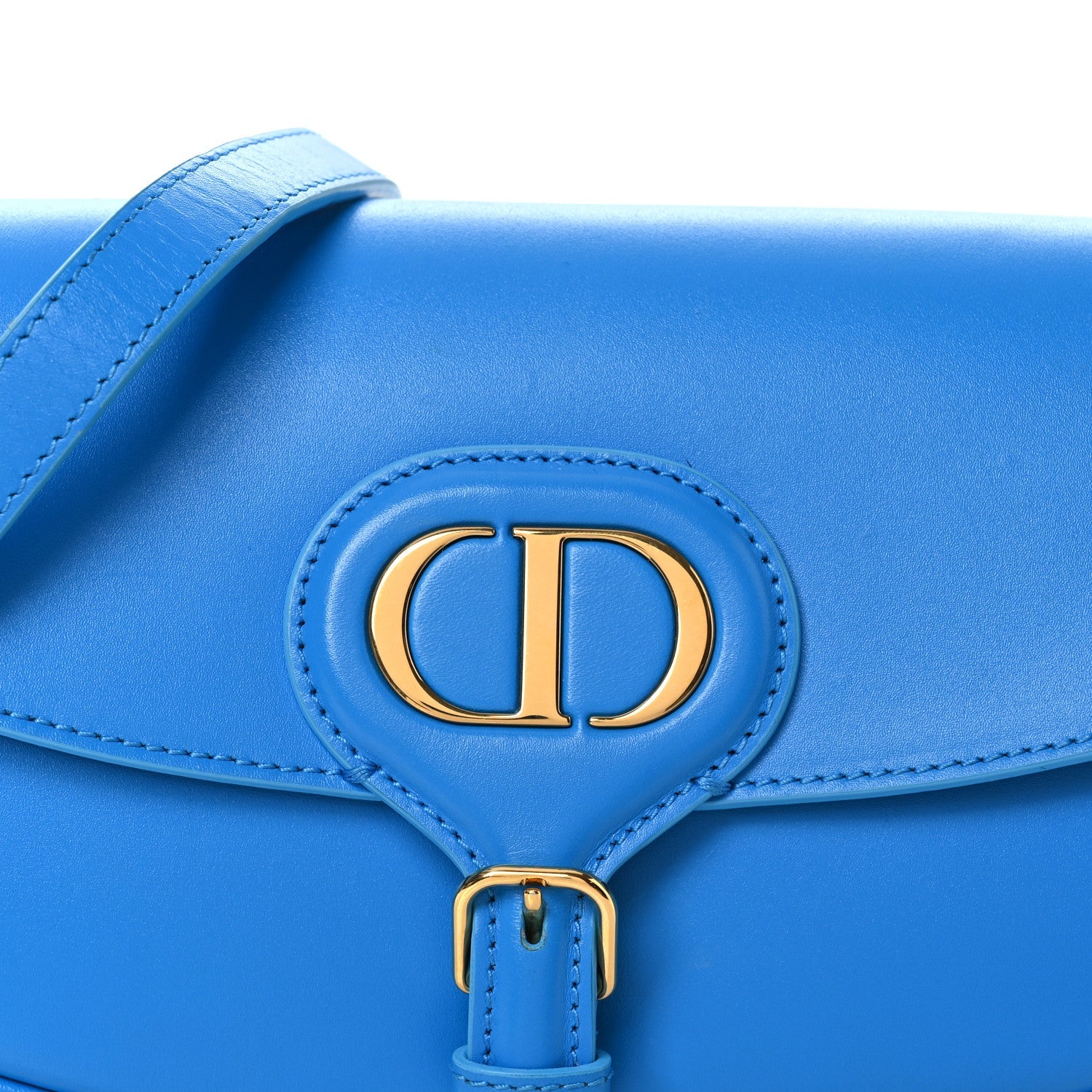 Box Calfskin East West Bobby Bag Reef Blue