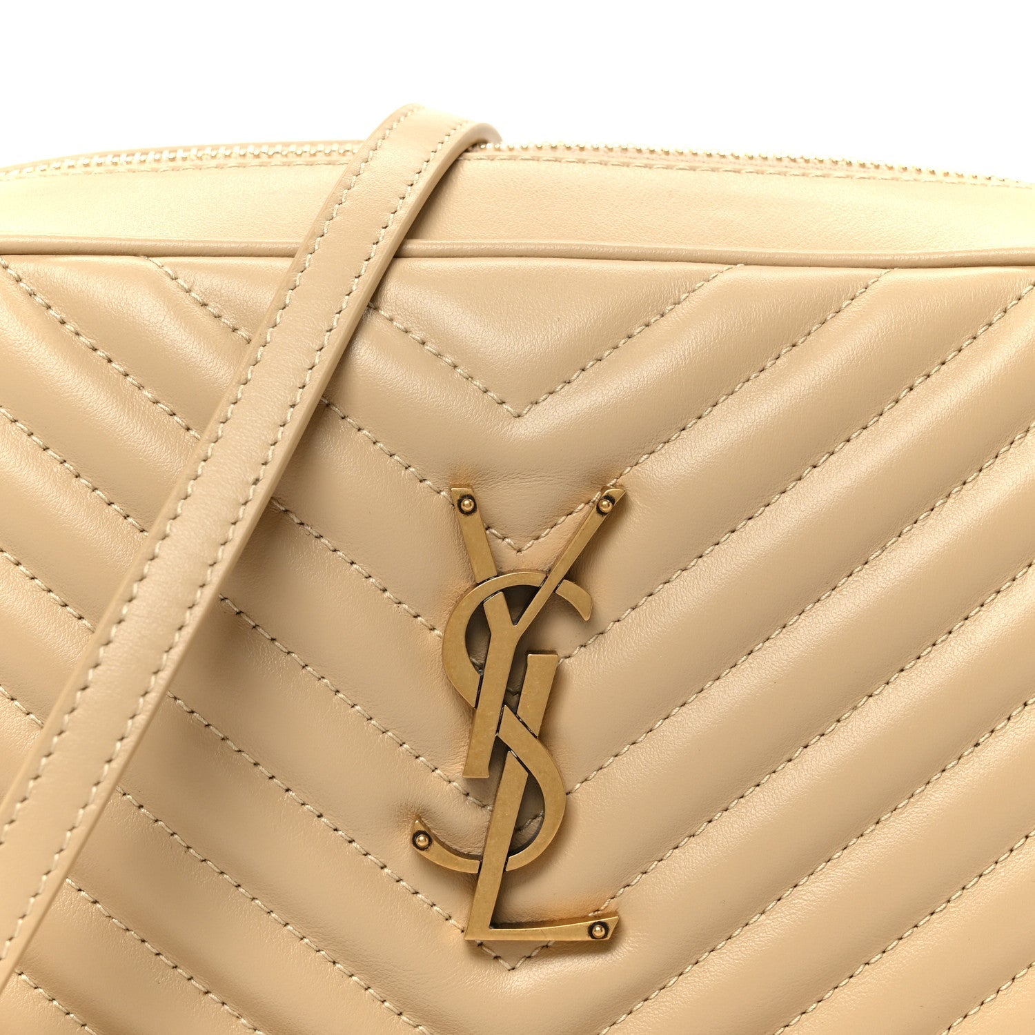 Calfskin Matelasse Monogram Lou Camera Bag Avorio