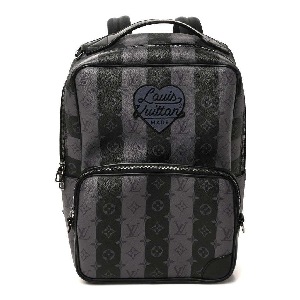 X NIGO Monogram Eclipse Stripes LV Heart Modular Utilitary Backpack