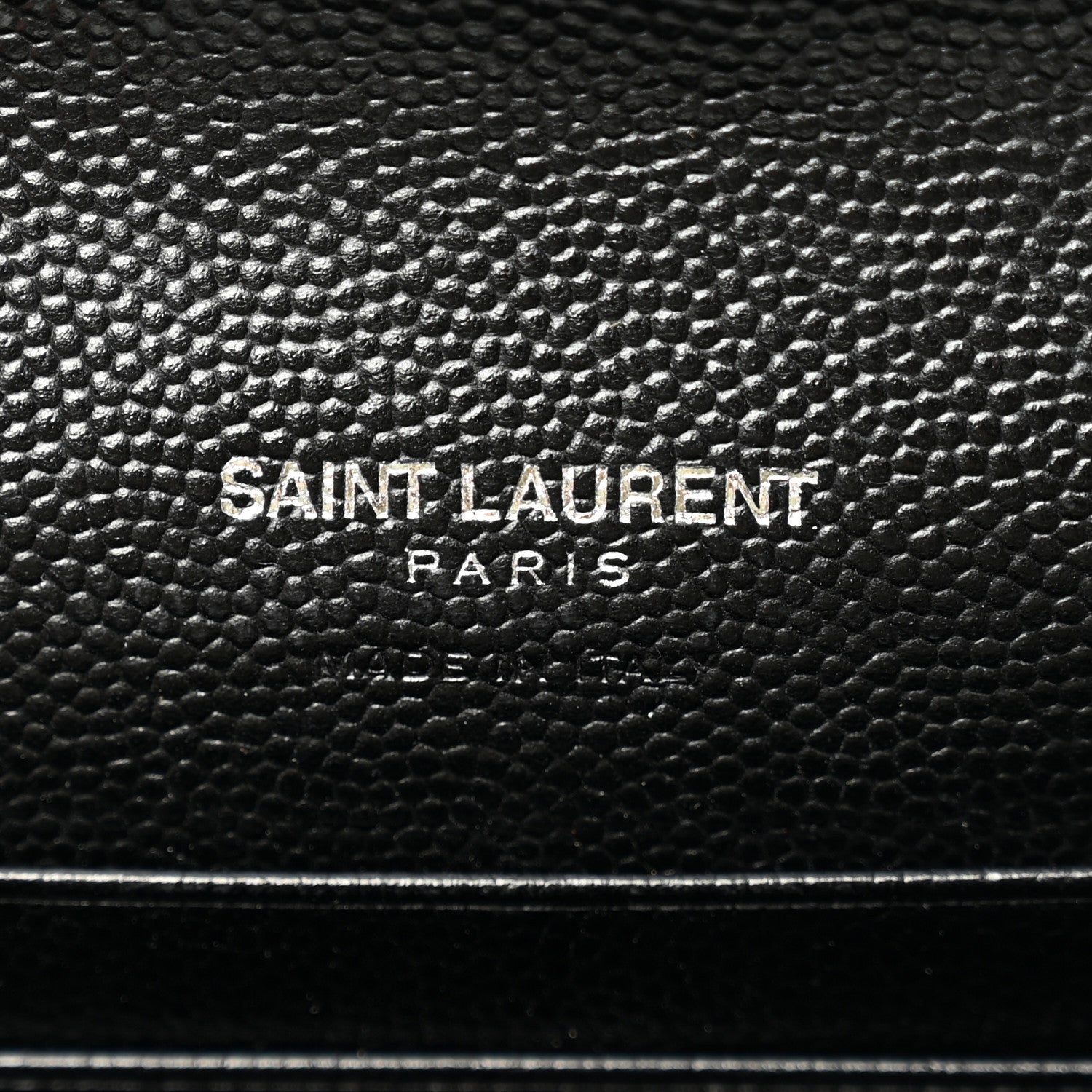 Grain De Poudre Matelasse Chevron Small Monogram Envelope Wallet Black