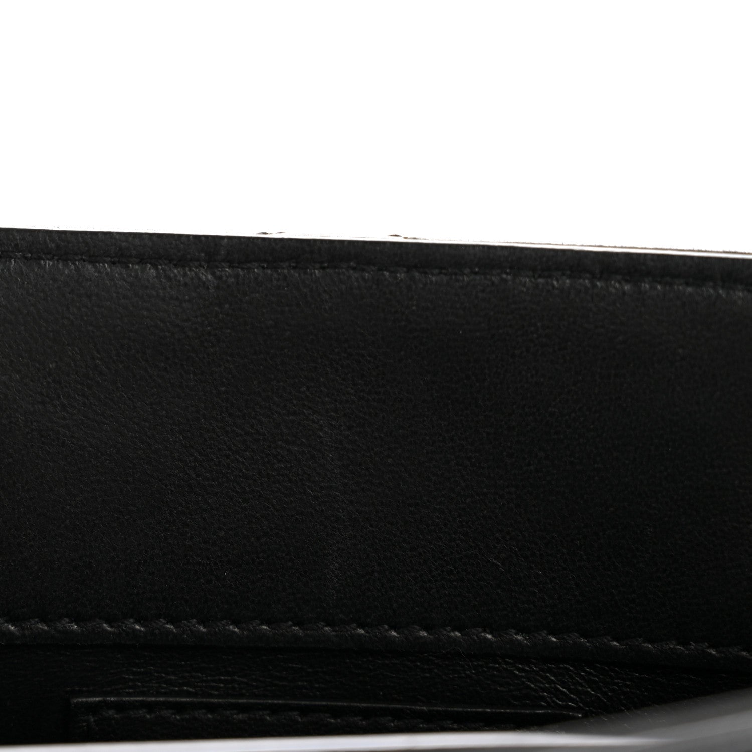 Lambskin Quilted Le Maillon Square Crossbody Bag Black
