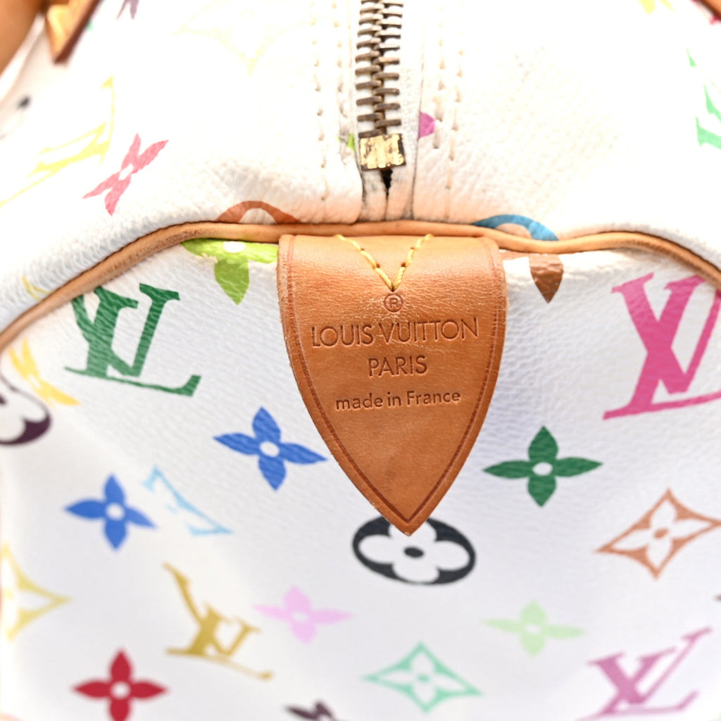 Monogram Multicolor Speedy 30 White