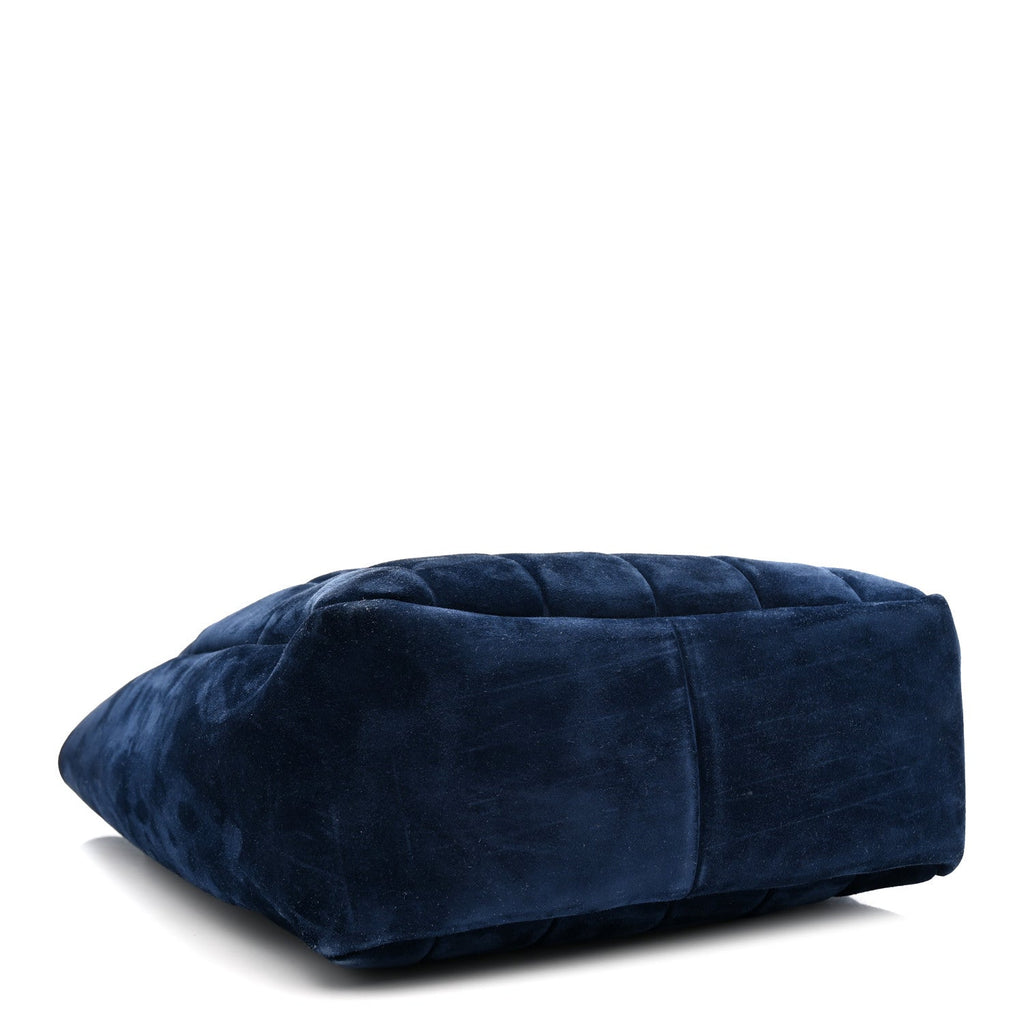 Suede Calfskin Kidskin Zoe Tote Midnight