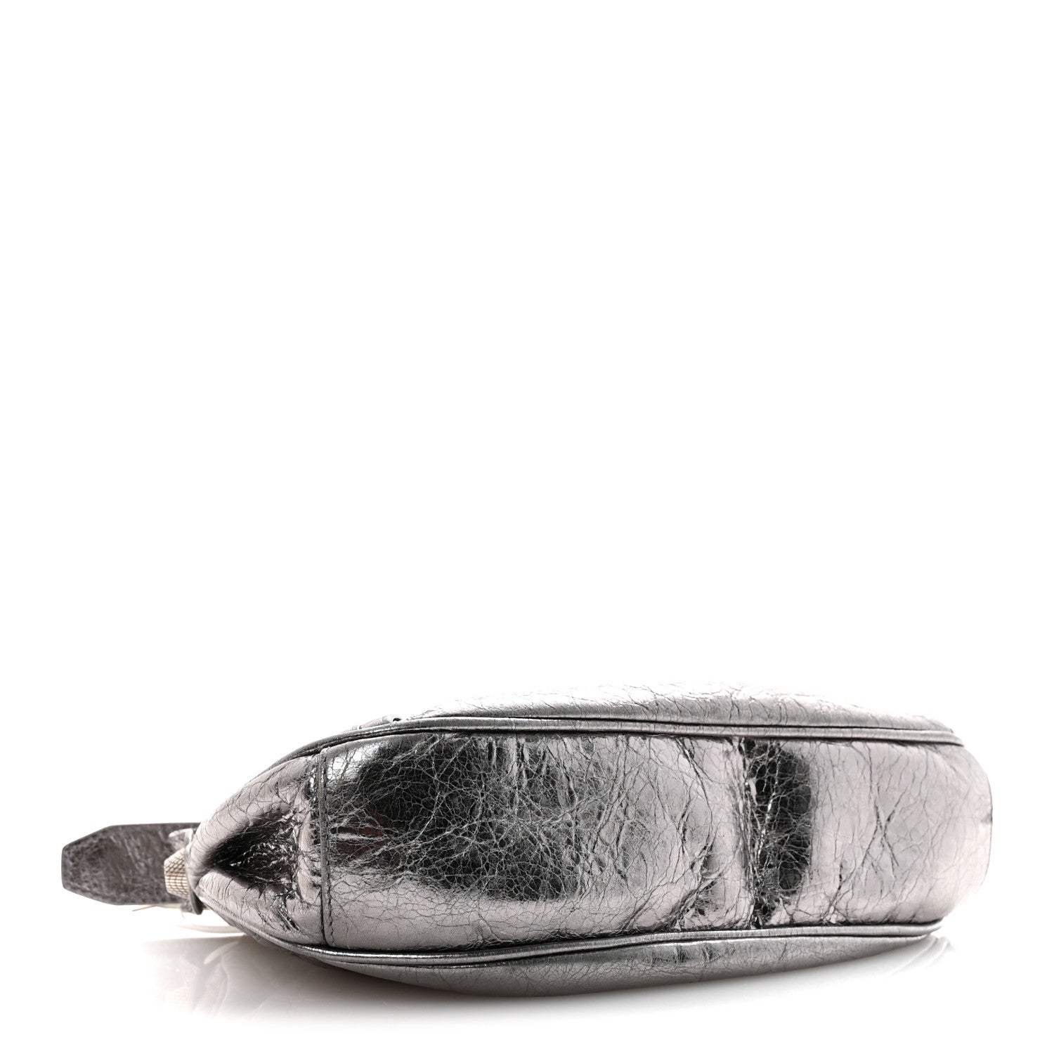 Metallic Agneau Arena Le Cagole Shoulder Bag XS Silver