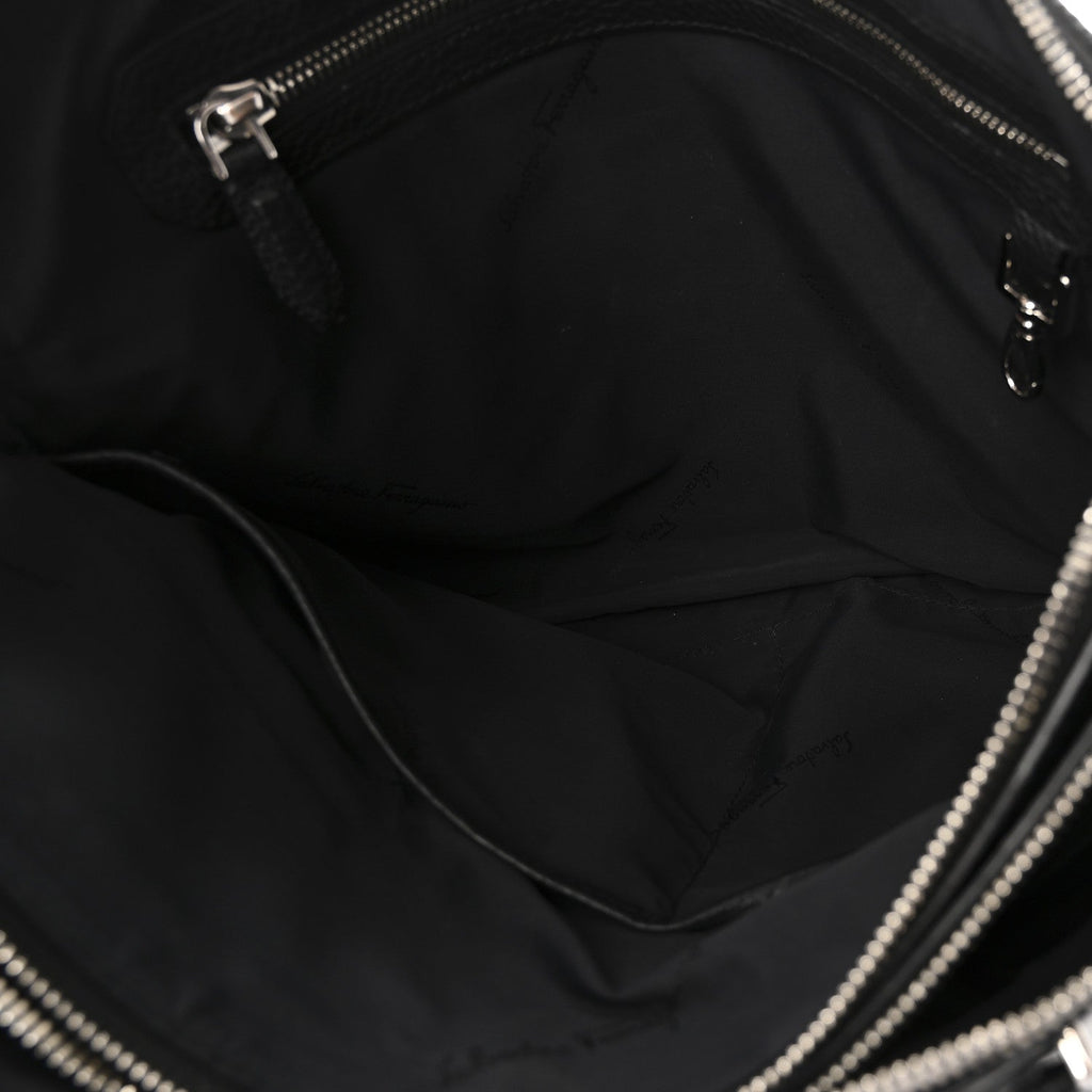 Calfskin Studded Firenze Briefcase Black