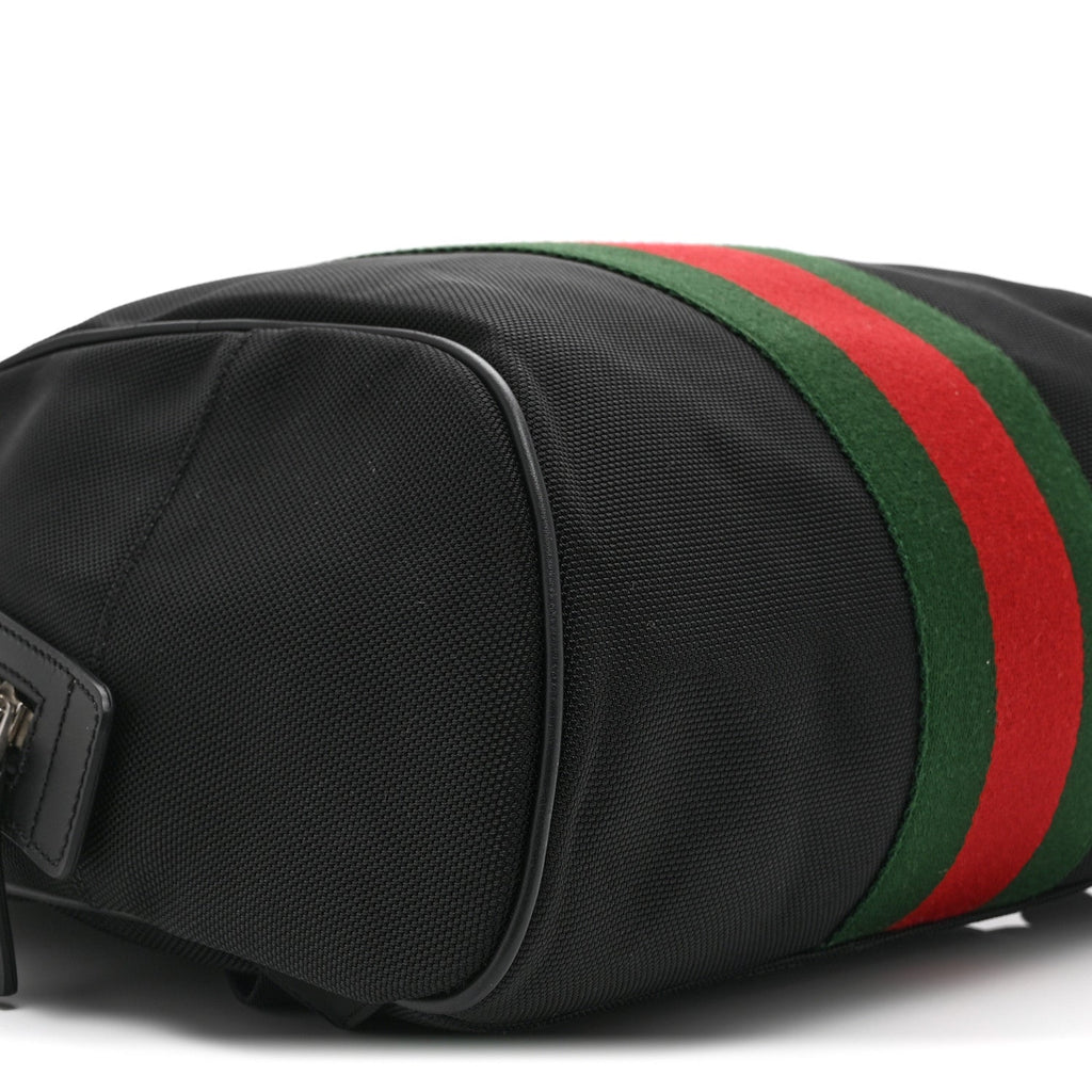 Techno Canvas Web Backpack Black