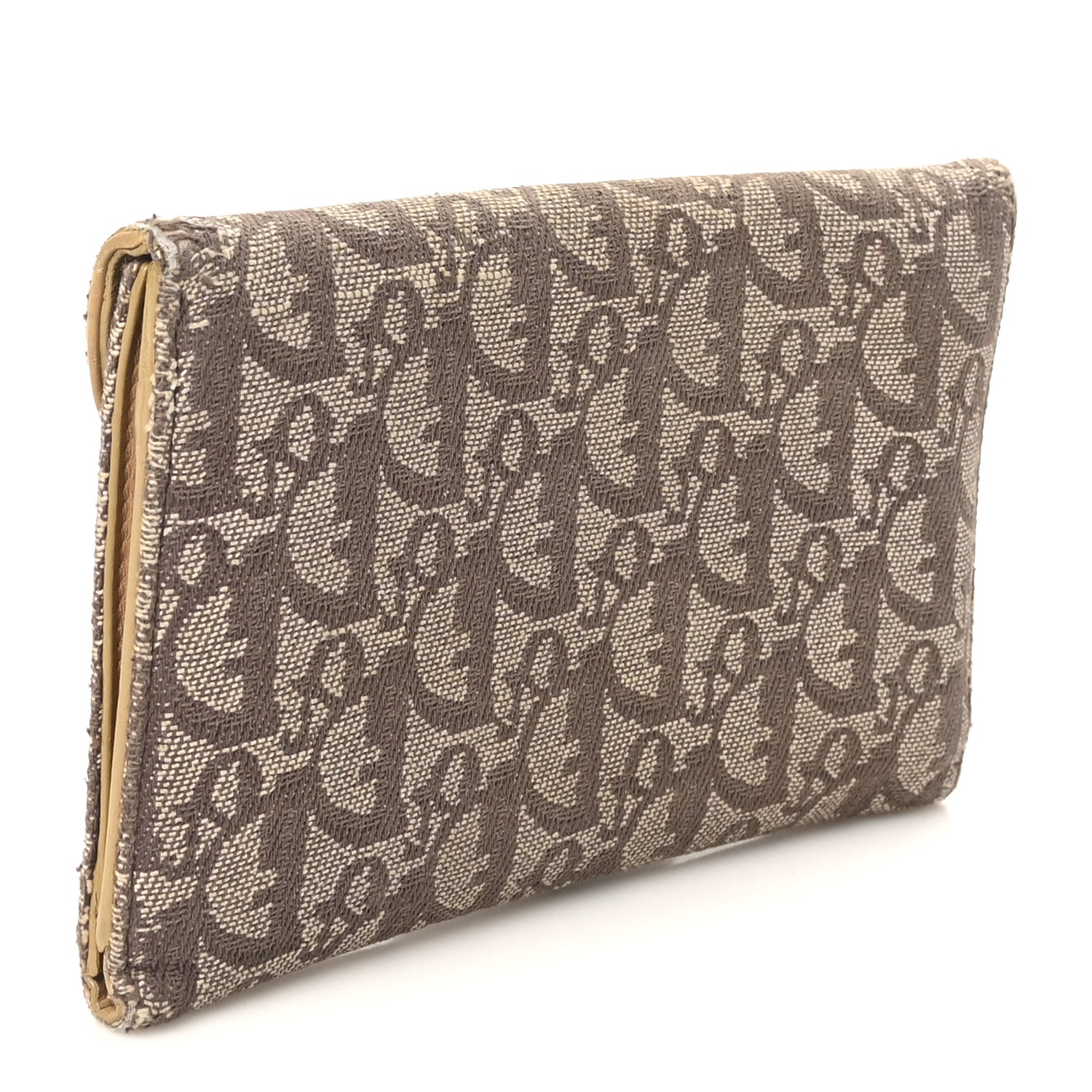 Monogram Saddle Wallet Beige