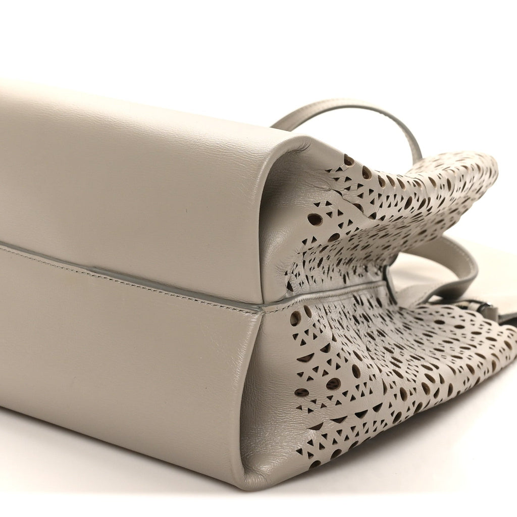 Lux Calfskin Vienne Wave Mina 25 Bag Perle