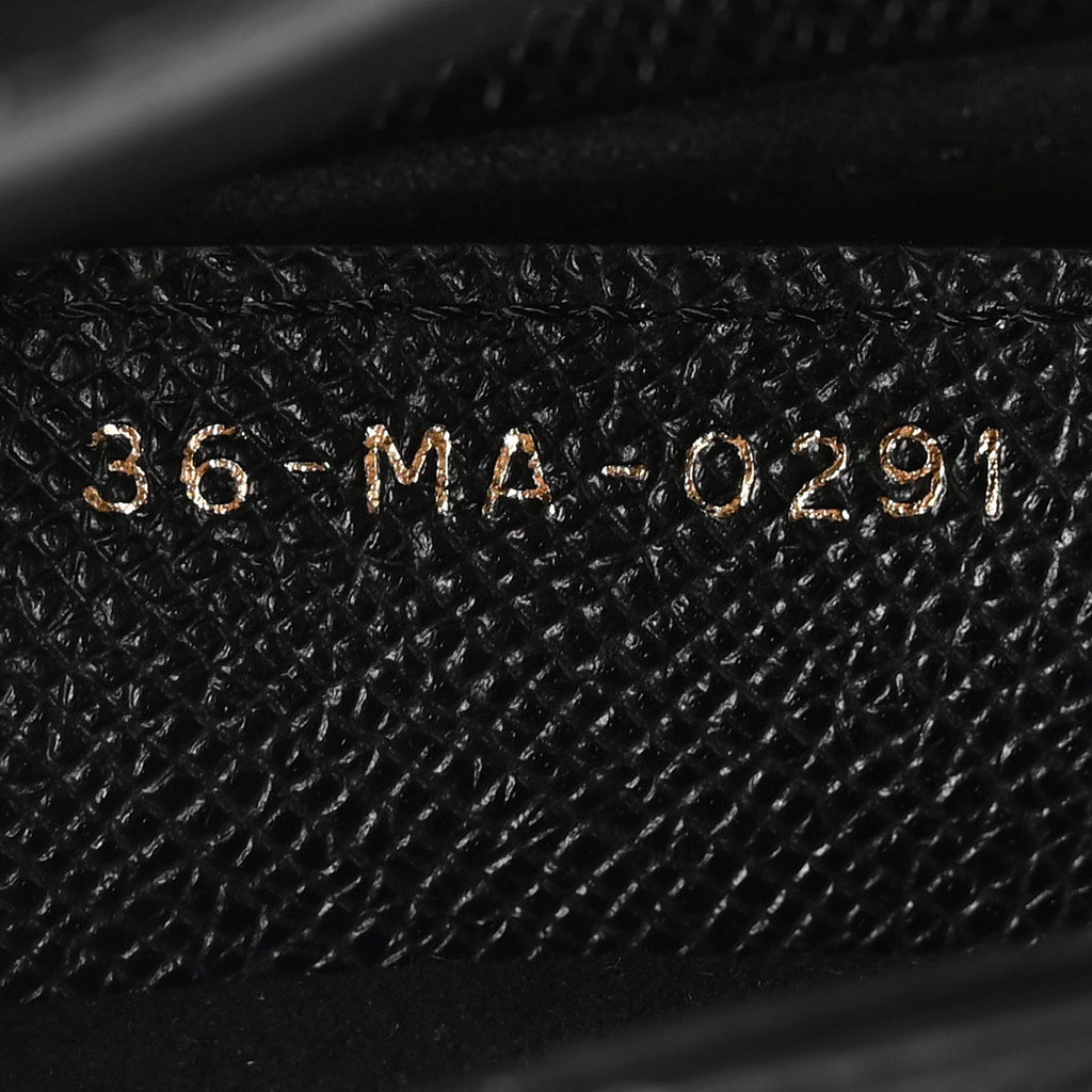 Grained Calfskin Saddle Bag Black