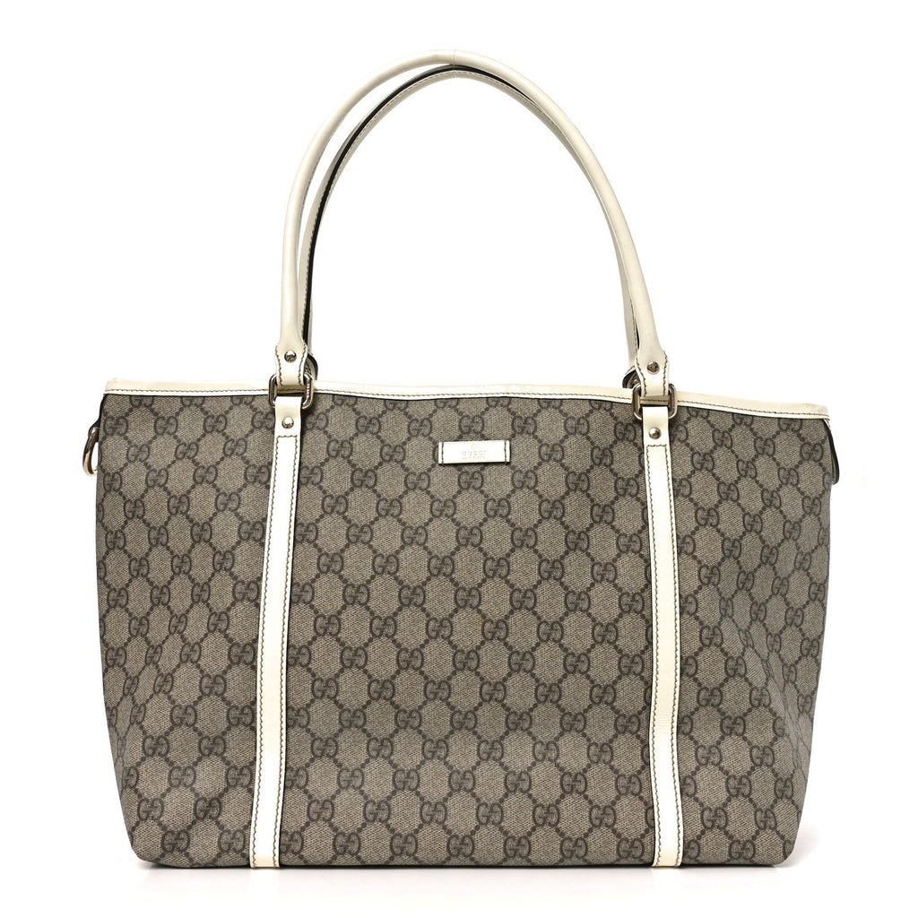 GG Plus Monogram Medium Joy Tote Off White