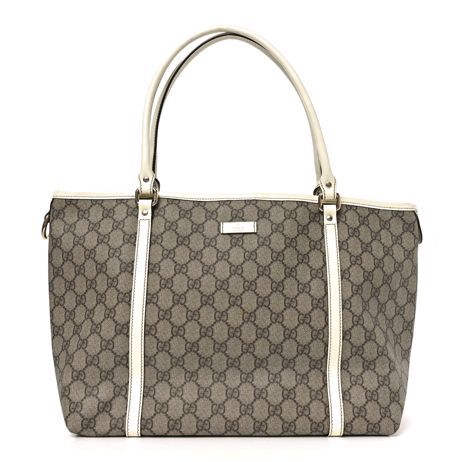 GG Plus Monogram Medium Joy Tote Off White