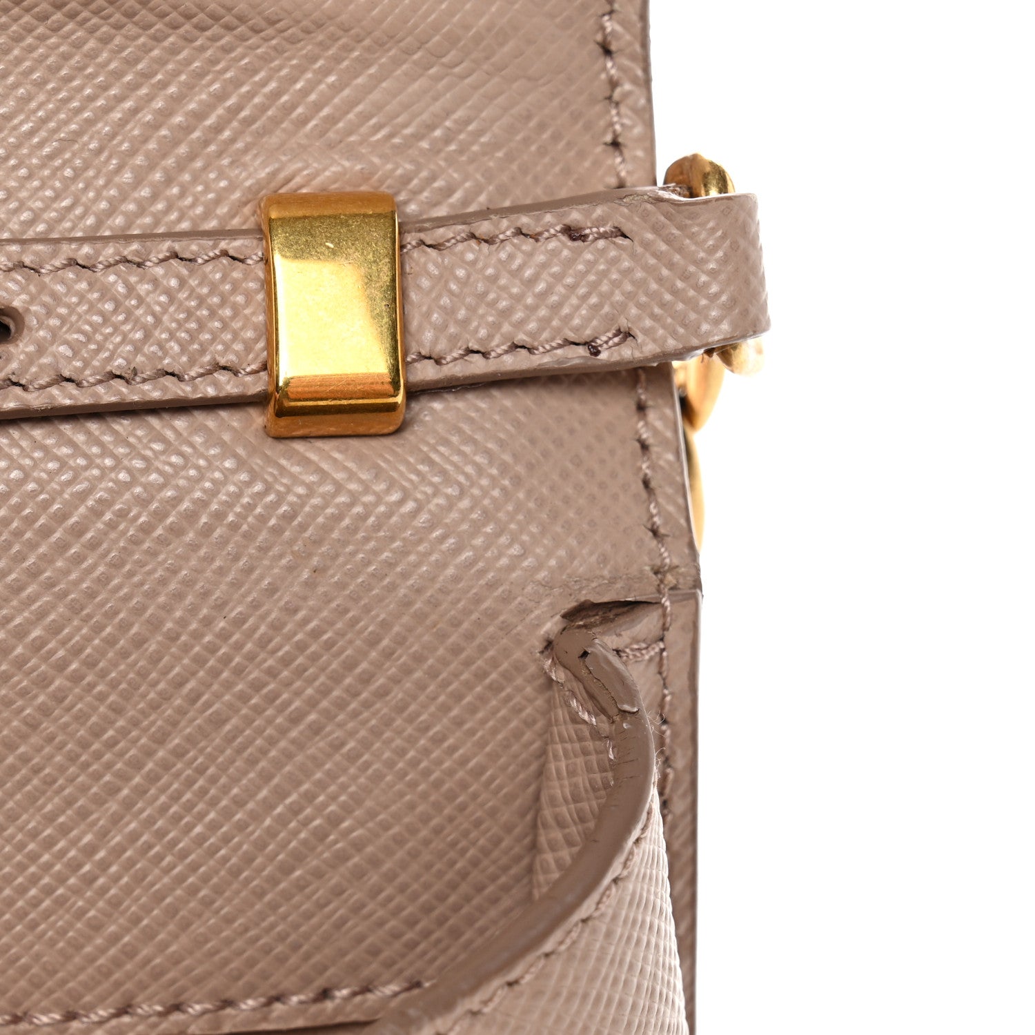 Saffiano Chain Crossbody Bag Cipria
