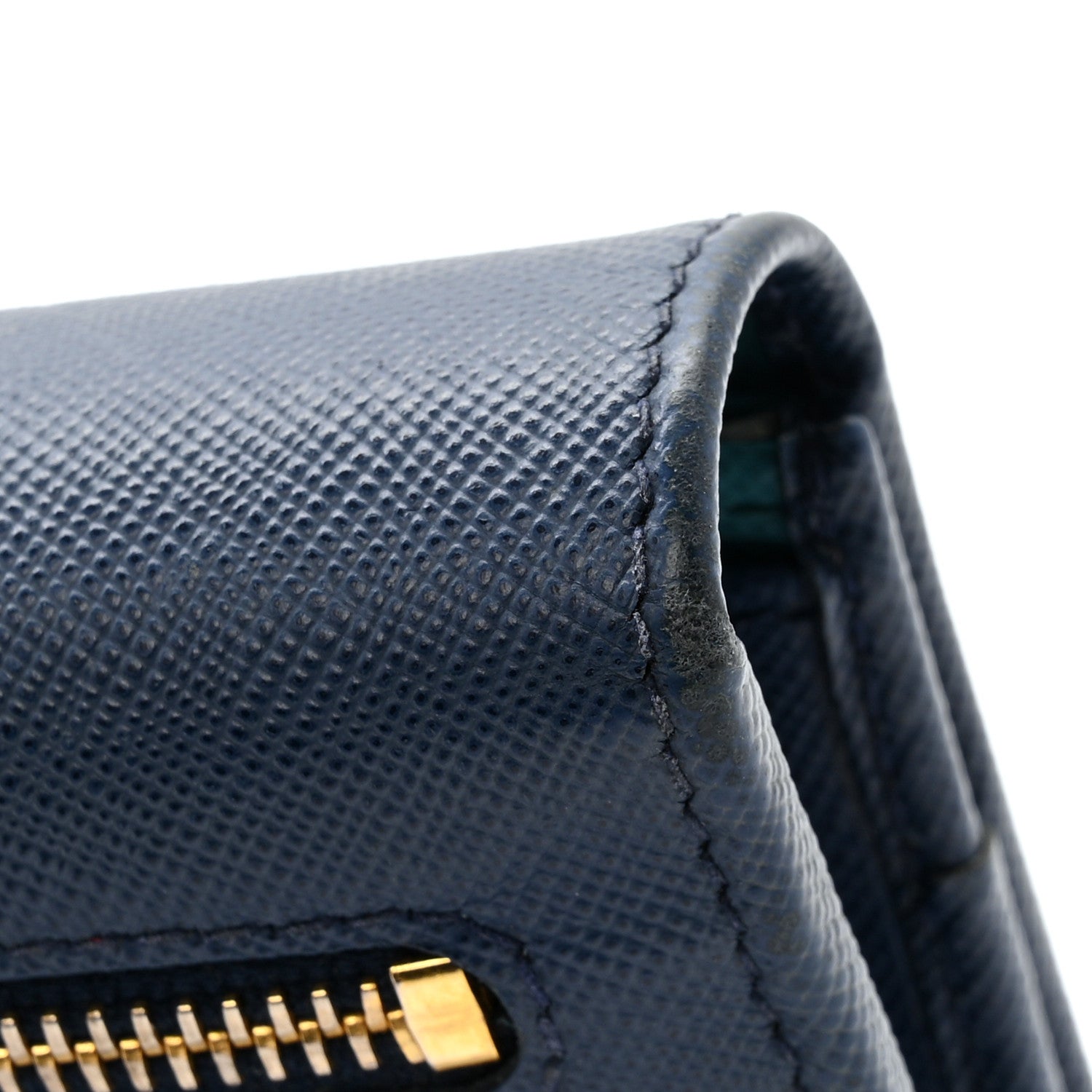 Saffiano Metal Continental Flap Wallet Bluette Cobalto Turchese