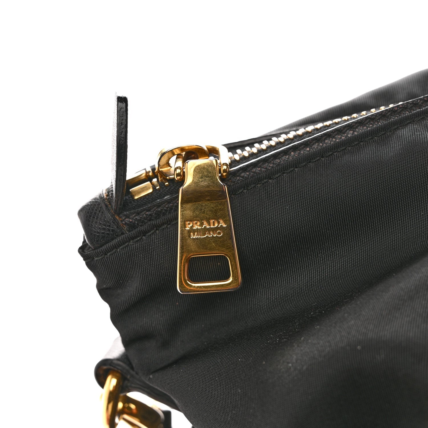 Tessuto Nylon Saffiano Tote Black