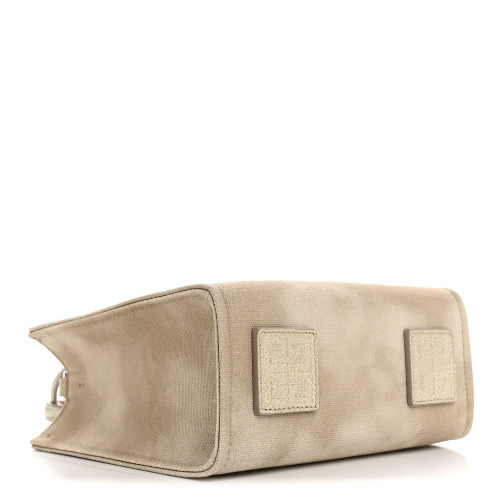 Tie Dye Canvas Mini G Shopping Tote Beige